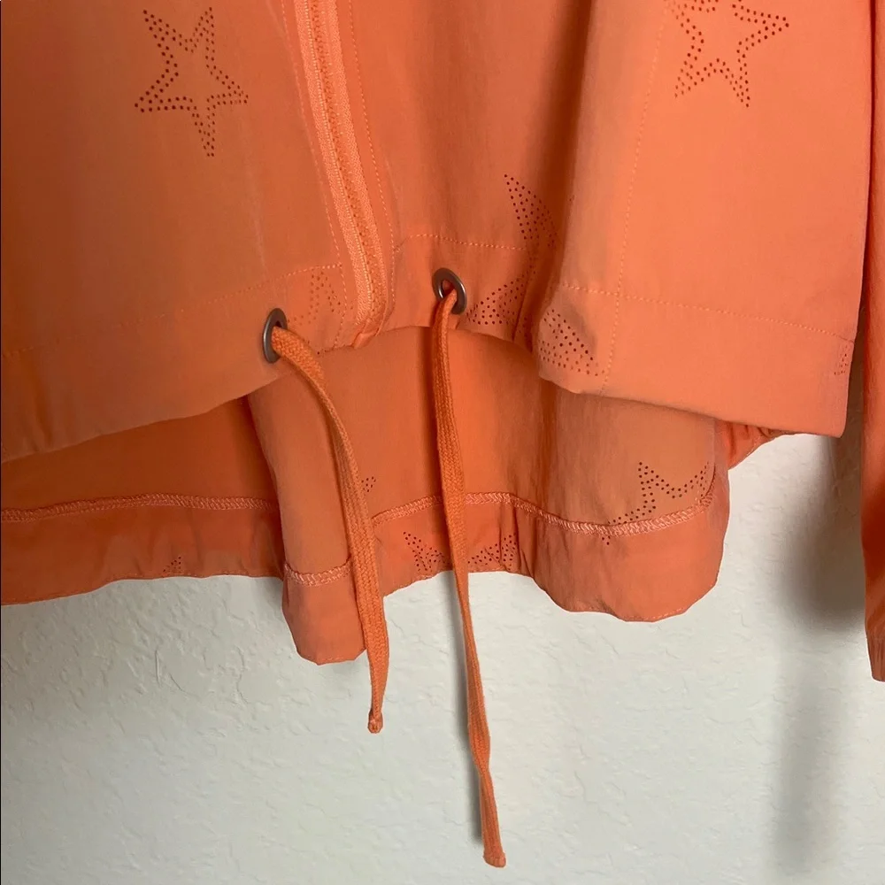 Nanette Lepore Creamsicle Estrella Star Lightweight Jacket Sz L